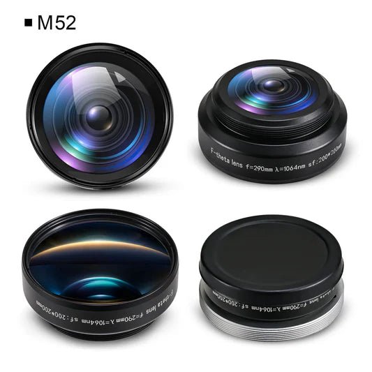 Monport F - theta M52 200mm*200mm Ersatzobjektiv für Faserlasergravierer - MonPortlaser.de