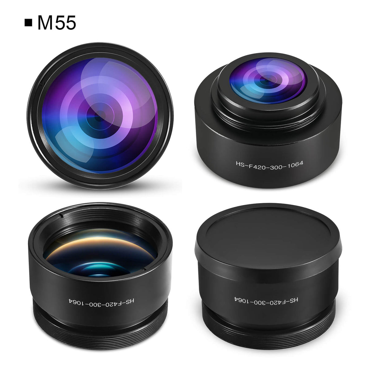 Monport F - theta M55 300 mm * 300 mm optisches Ersatz - Scanobjektiv für Faserlasergravierer - MonPortlaser.de