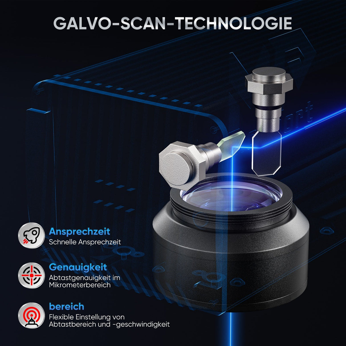 Monport GA Verbesserte 30W Integrierte Faser Lasergravierer & Markiermaschinen mit Autofokus - MonPortlaser.de