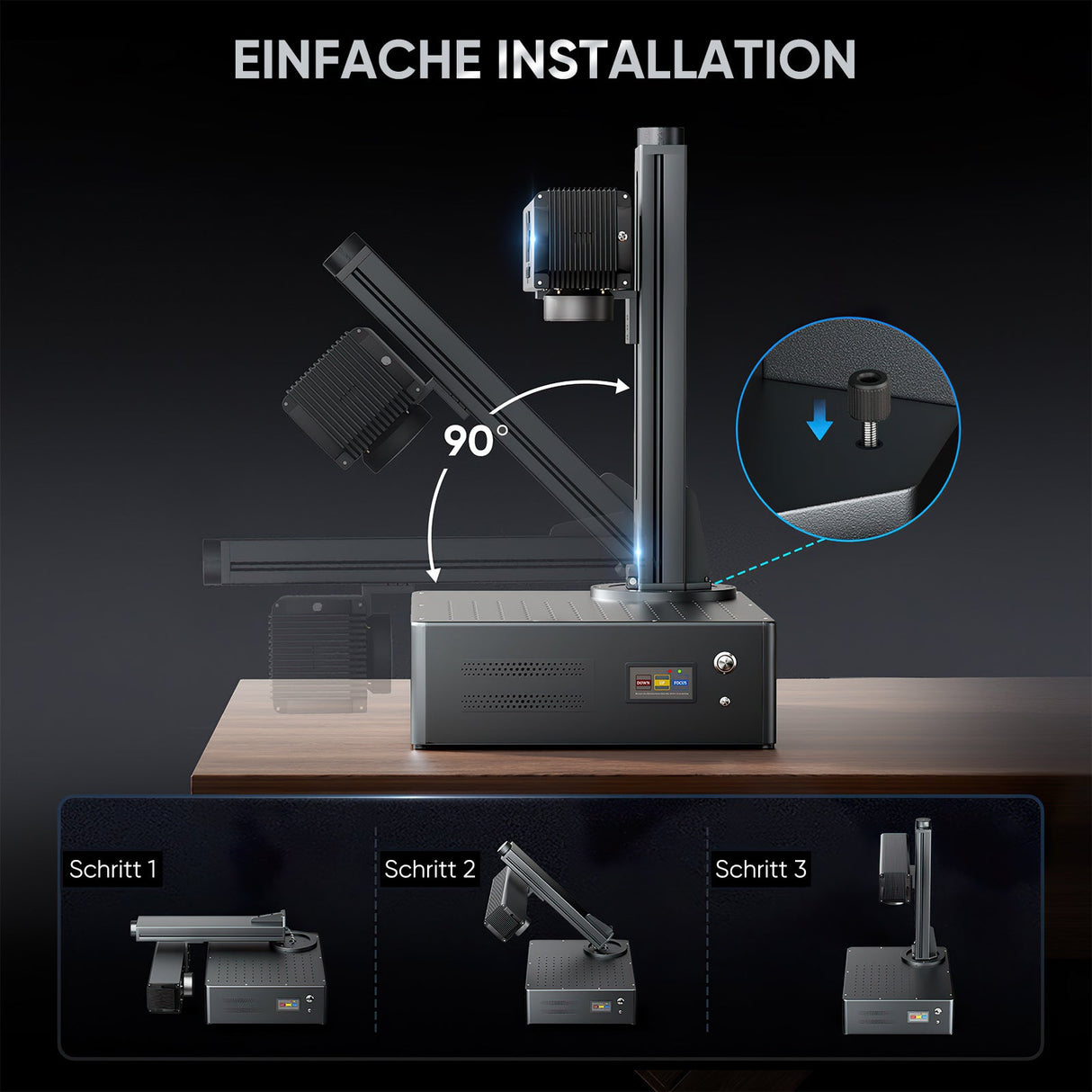 Monport GA Verbesserte 30W Integrierte MOPA Faserlasergravierer & Markiermaschinen mit Autofokus - MonPortlaser.de