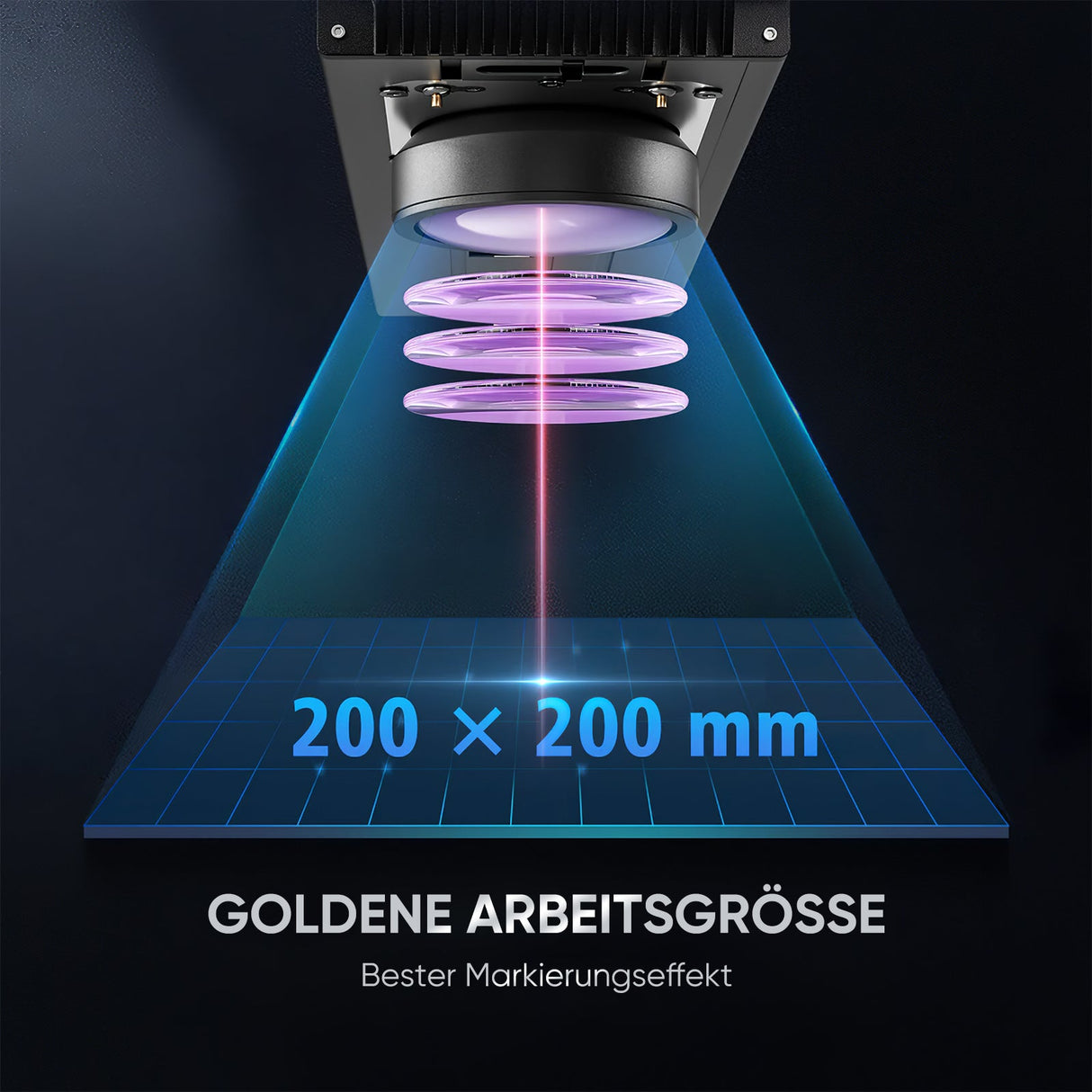 Monport GA Verbesserte 50W Integrierte Faser Lasergravierer & Markiermaschinen mit Autofokus - MonPortlaser.de