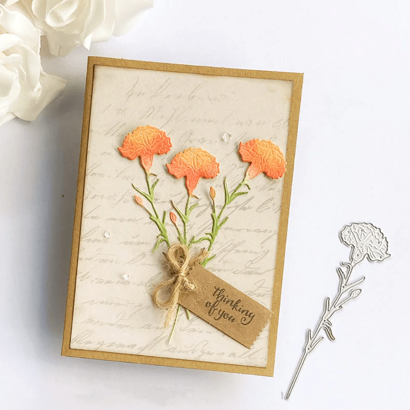 Muttertags - Metallschneidematrizen mit Nelke - MonPortlaser.de