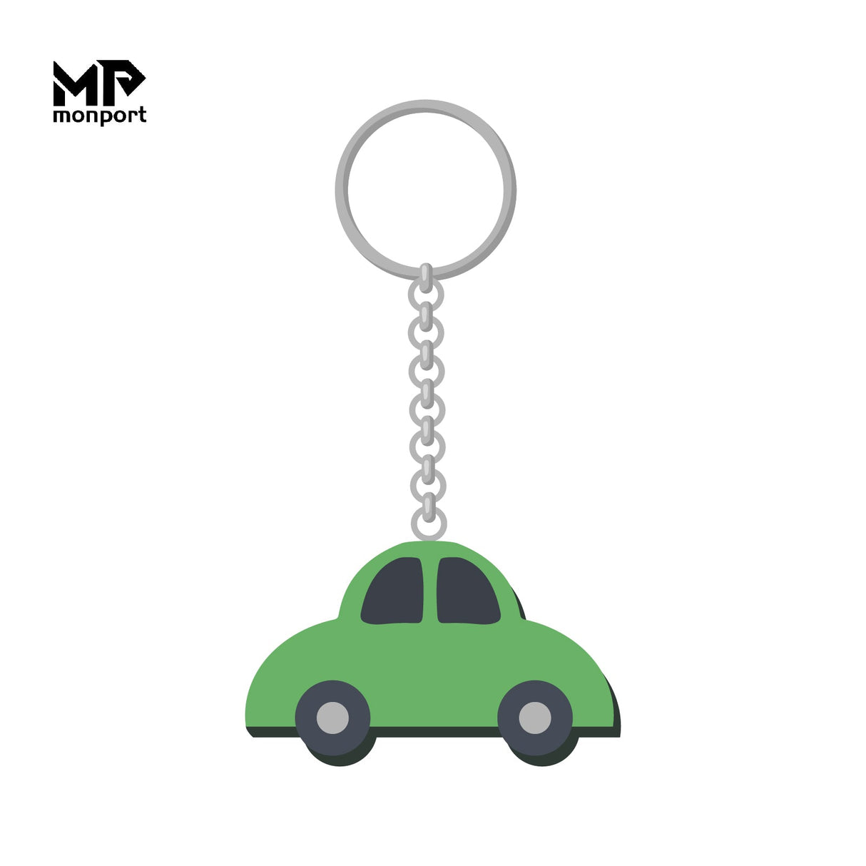 Schlüsselanhänger mit Lasergraviertem Auto in Grün: Bleiben Sie stilvoll unterwegs - MonPortlaser.de
