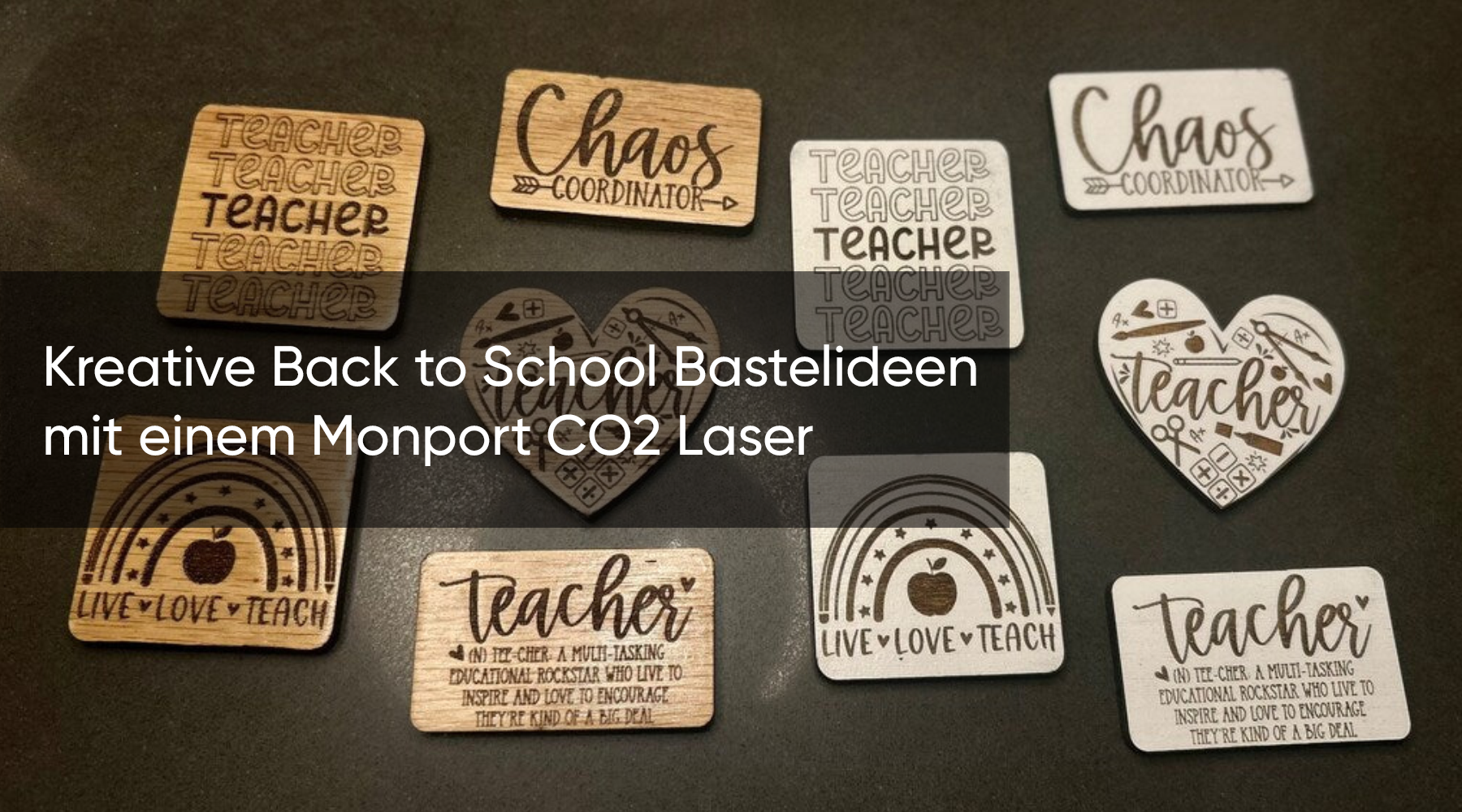 Kreative Back to School Bastelideen mit einem Monport CO2 Laser