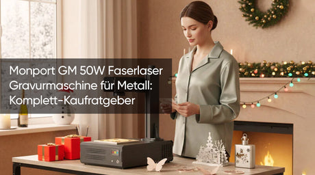 Monport GM 50W Faserlaser Gravurmaschine für Metall: Komplett-Kaufratgeber
