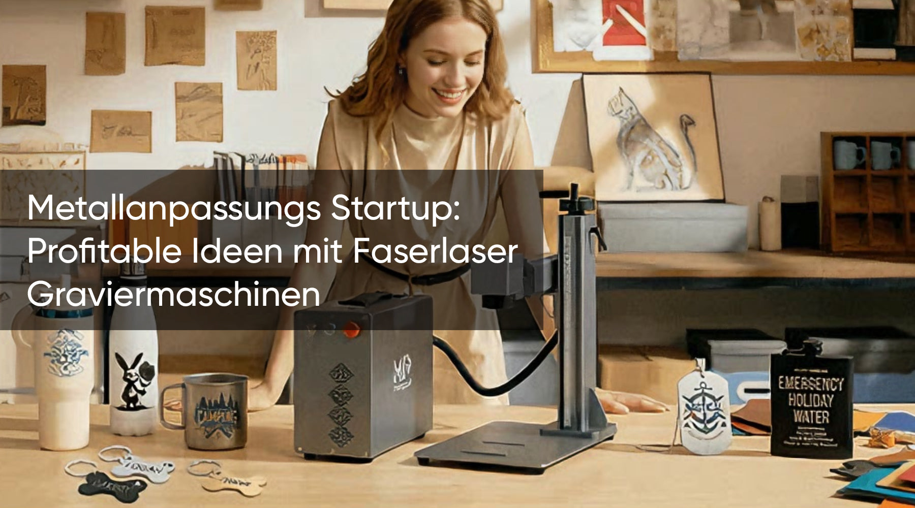 Metallanpassungs Startup: Profitable Ideen mit Faserlaser Graviermaschinen