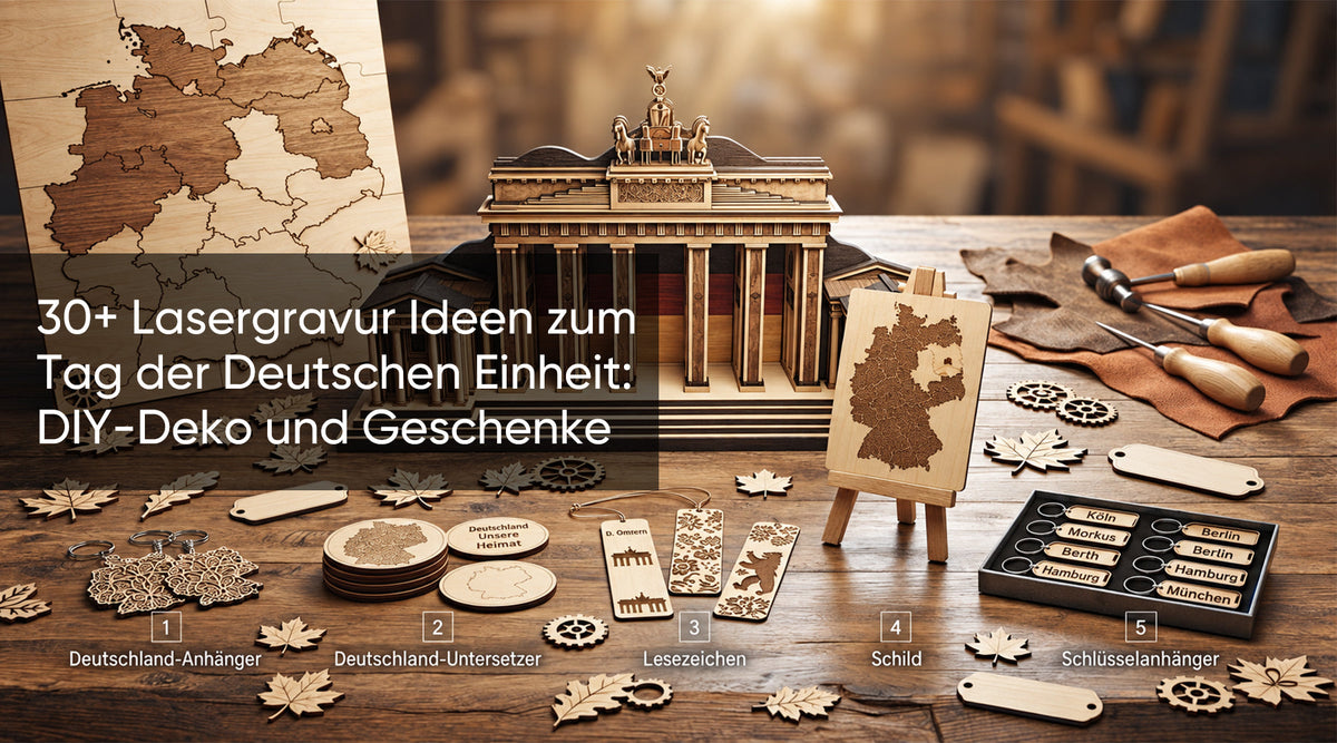 30+ Lasergravur Ideen zum Tag der Deutschen Einheit: DIY-Deko und Geschenke