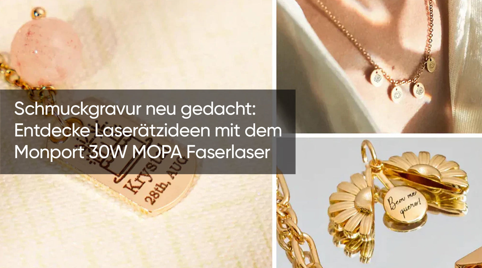 Schmuckgravur neu gedacht: Entdecke Laserätzideen mit dem Monport 30W MOPA Faserlaser