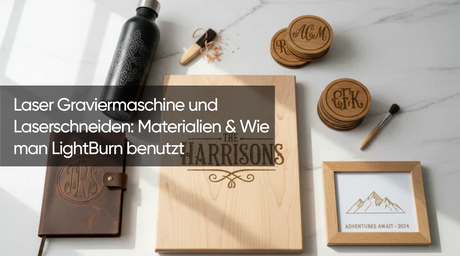 Laser Graviermaschine und Laserschneiden: Materialien & Wie man LightBurn benutzt