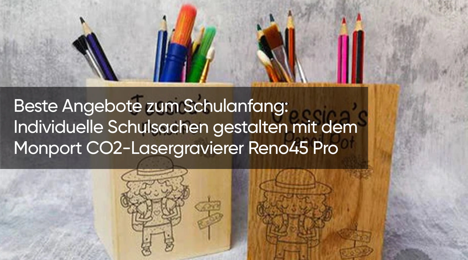 Welcome Back to School Saison: Gravierte Schilder, Banner & Flyer mit Monport CO2 Lasergravierern