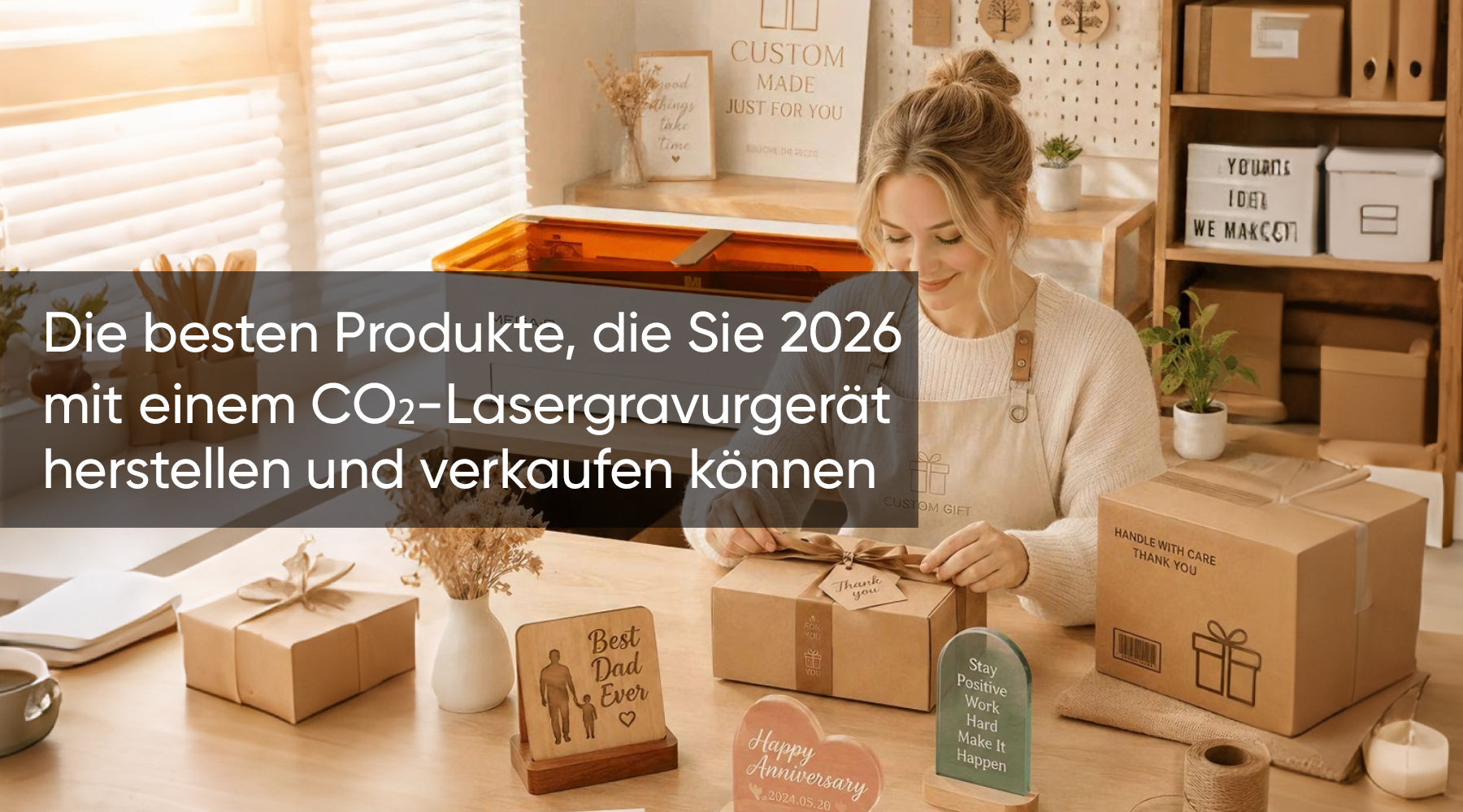 Die besten Produkte, die Sie 2026 mit einem CO₂-Lasergravurgerät herstellen und verkaufen können