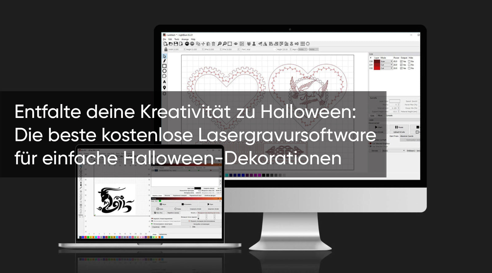 Entfalte deine Kreativität zu Halloween: Die beste kostenlose Lasergravursoftware für einfache Halloween-Dekorationen