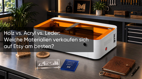 Holz vs. Acryl vs. Leder: Welche Materialien verkaufen sich auf Etsy am besten?