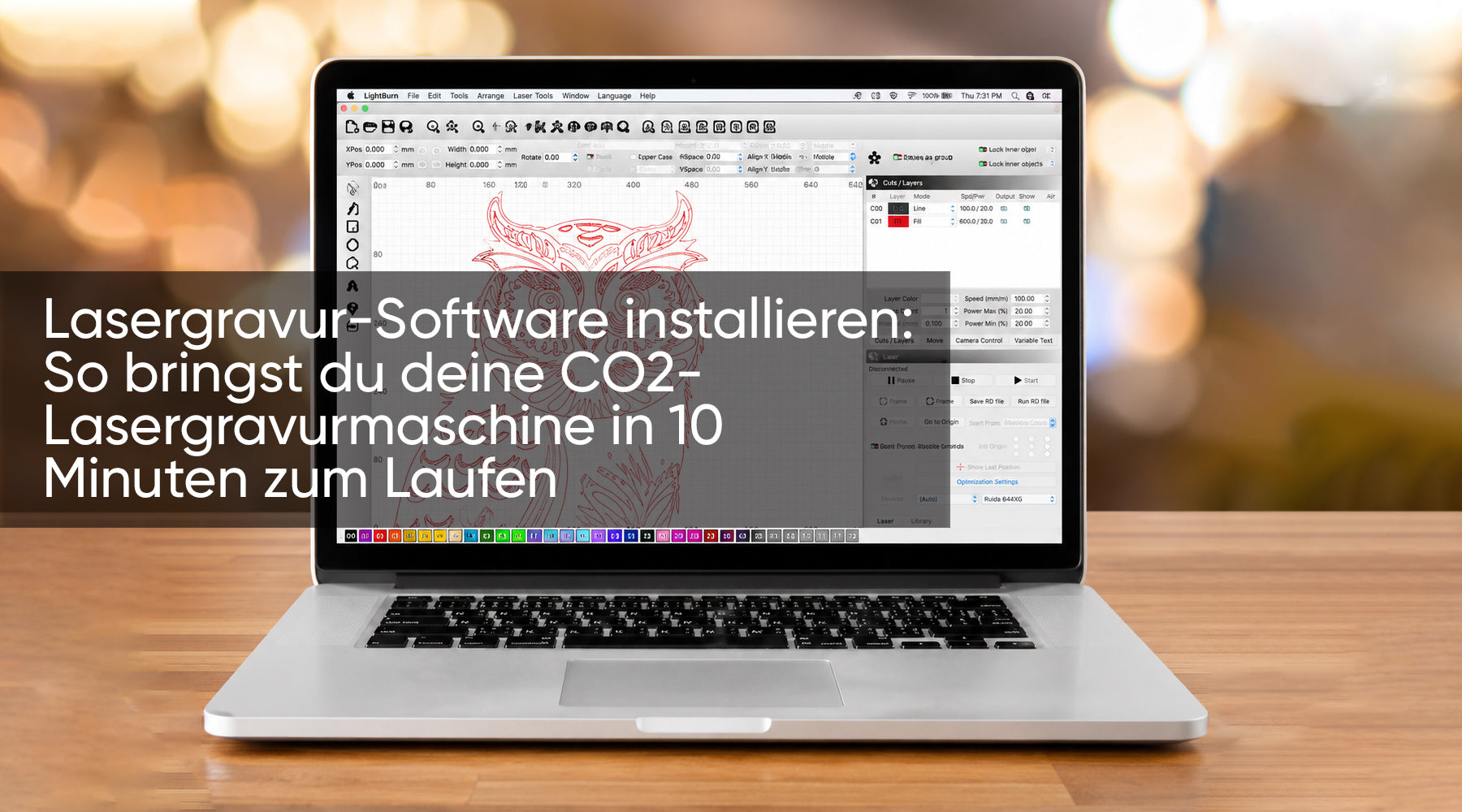 Lasergravur-Software installieren: So bringst du deine CO2-Lasergravurmaschine in 10 Minuten zum Laufen