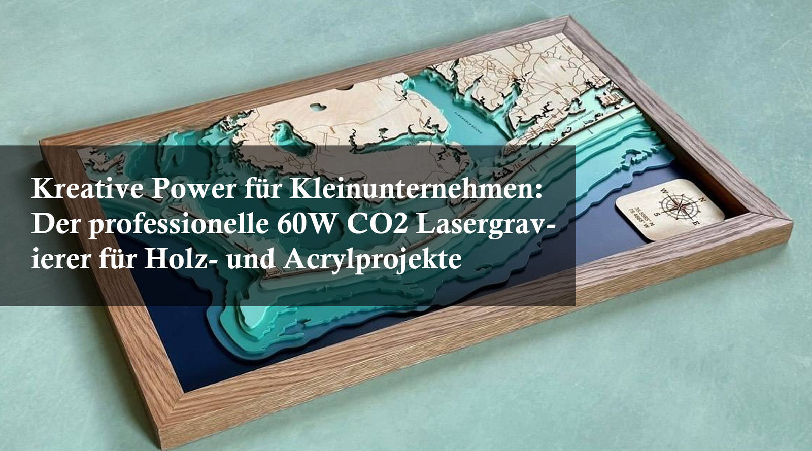 Kreative Power für Kleinunternehmen: Der professionelle 60W CO2 Lasergravierer für Holz- und Acrylprojekte