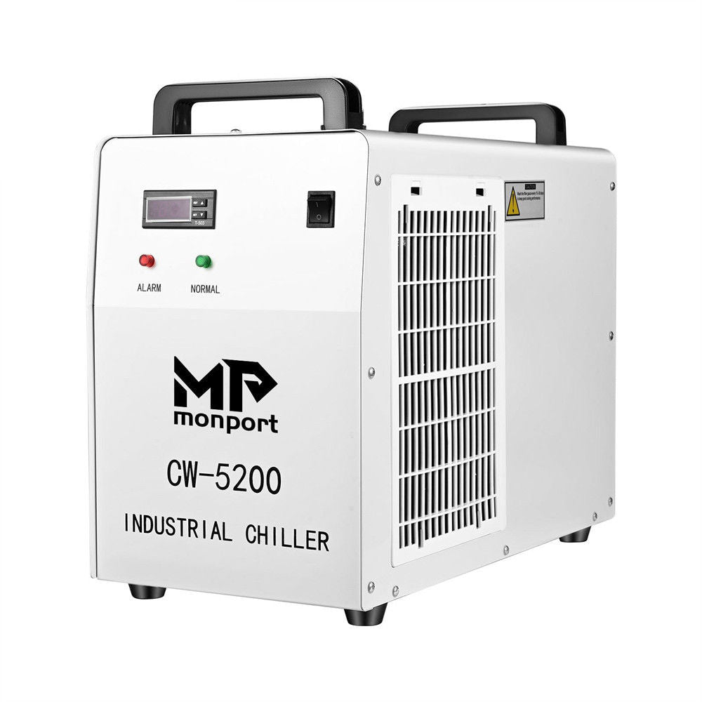Monport 6L CW-5200 Industrieller Wasserkühler & Chiller für 40W-150W CO2 Laser Cutter