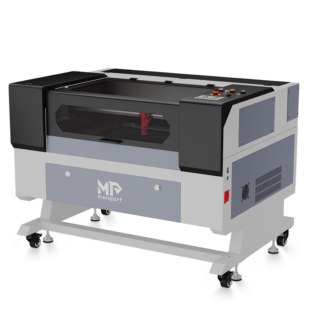 Monport 60W CO2 Laser Graviermaschine & Cutter (700 x 500mm) Gravurfläche mit Autofokus