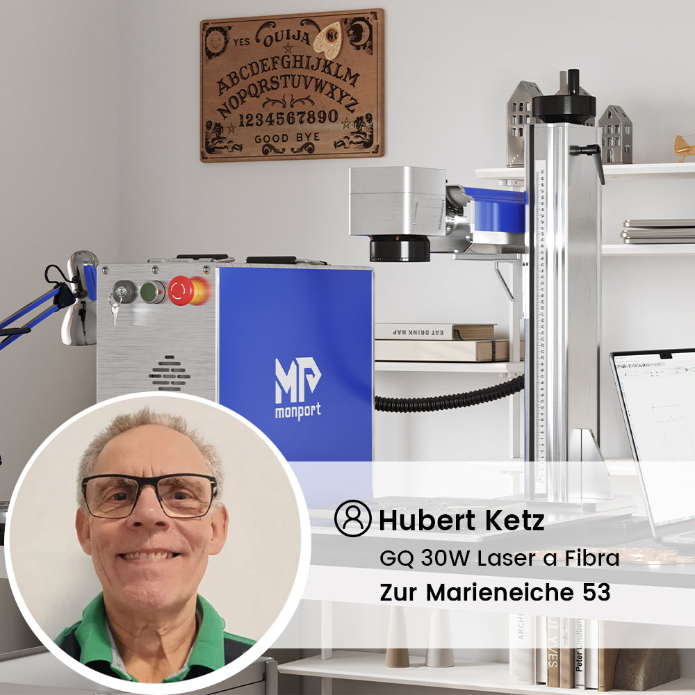 DEMO-RAUM-GASTGEBER-Hubert Ketz-30W (150x150mm Faser-Lasergravierer