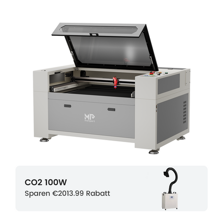 Monport 100W CO2 Eingebaut Wasserkühlsystem Laser Graviermaschine & Cutter mit (1000 x 600mm) Gravurfläche