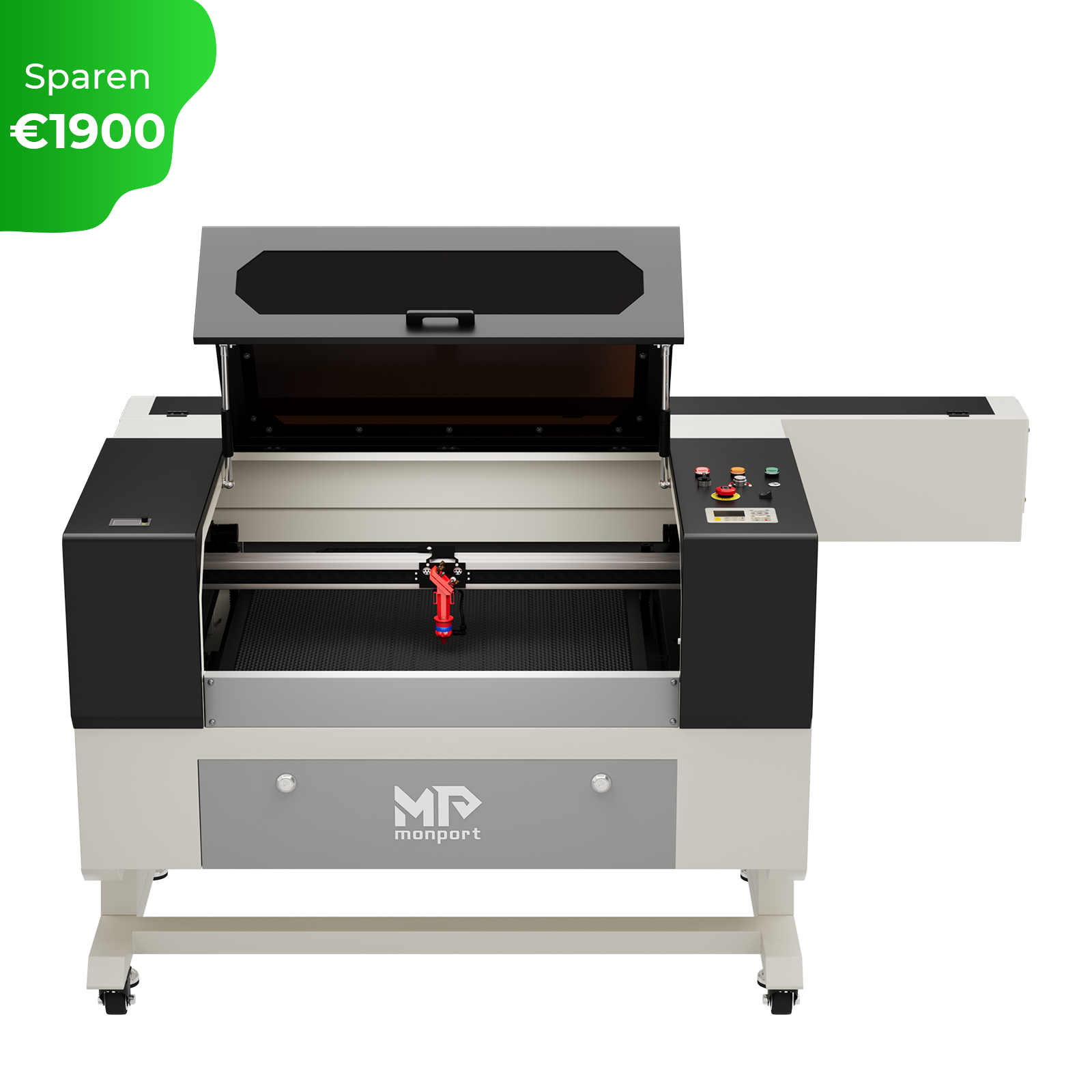 Monport 100W CO2 laser engraving machine & cutter (500x700mm) with autofocus and holder