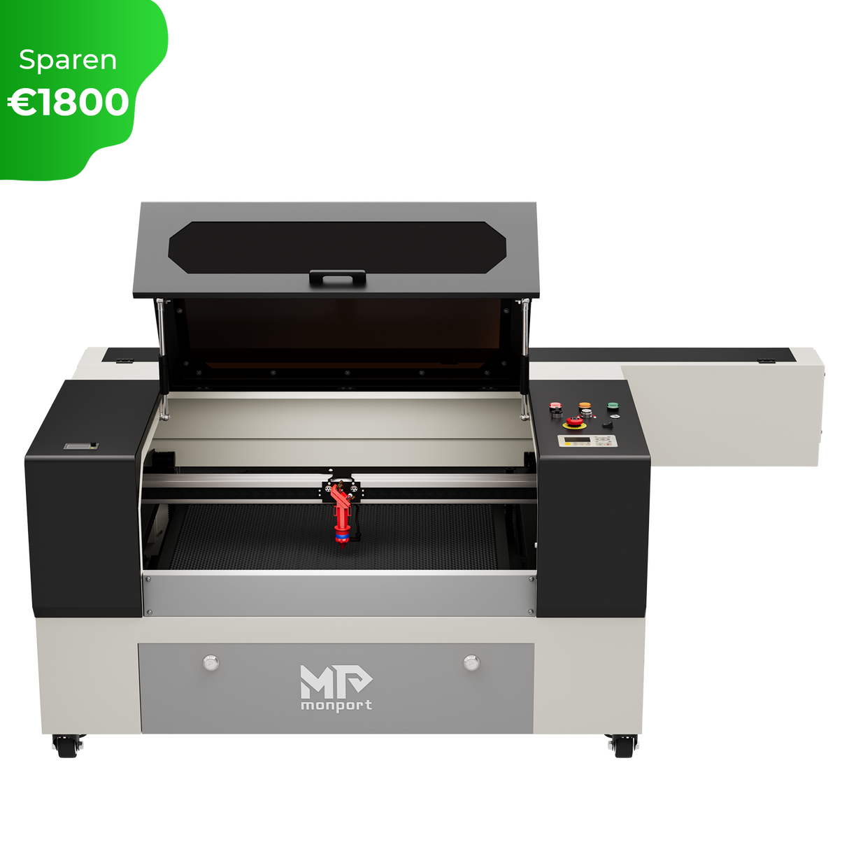 Monport 100W CO2 Laser Graviermaschine & Cutter (500x700mm) mit Autofokus