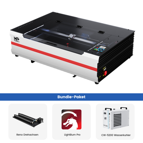 Monport Reno65 Pro Vision 65W Desktop CO2 Lasergravur- und Schneidemaschine (24" x 16") mit 8MP HD-Kamera und magnetischer Autofokus-Unterstützung