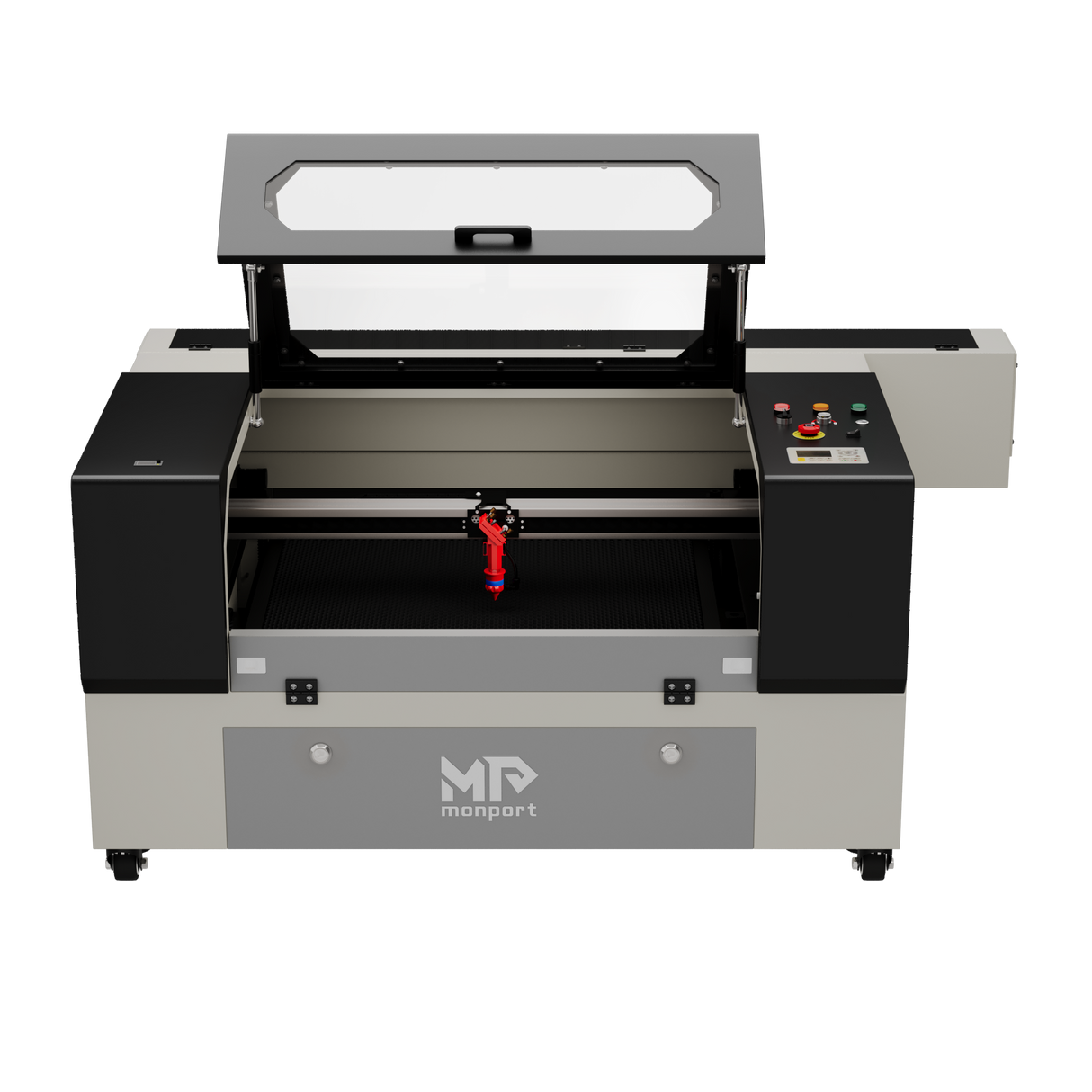 Monport 90W CO2 Laser Graviermaschine & Cutter (500x700mm) mit Autofokus und Wasserkühlung