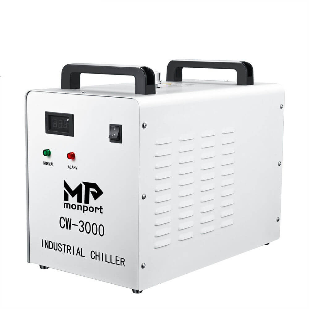 Monport 9L CW-3000 water cooling system for 40W CO2 laser engraver