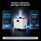 Monport 800W Laserrauchabsauganlage mit 6-stufigem Filtersystem – Für 130W & 150W CO₂-Lasergravier- und Schneidemaschinen