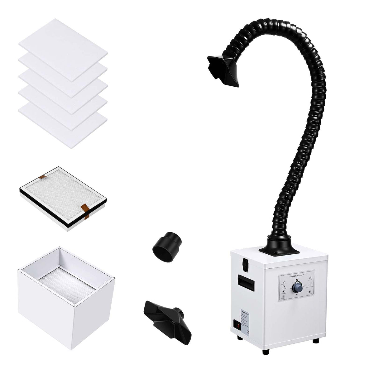 Monport 150W Laserabsaugung mit 4-Schicht-Filter für CO2- und Faser-Lasergravierer