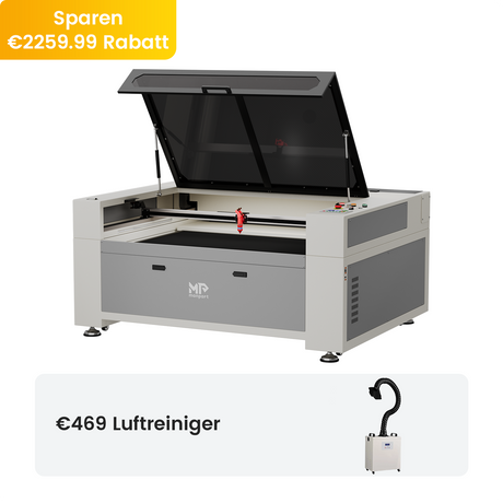 Monport 150W CO2 Eingebaut Wasserkühlsystem Laser Graviermaschine & Cutter mit (1600x 1000mm) Gravurfläche