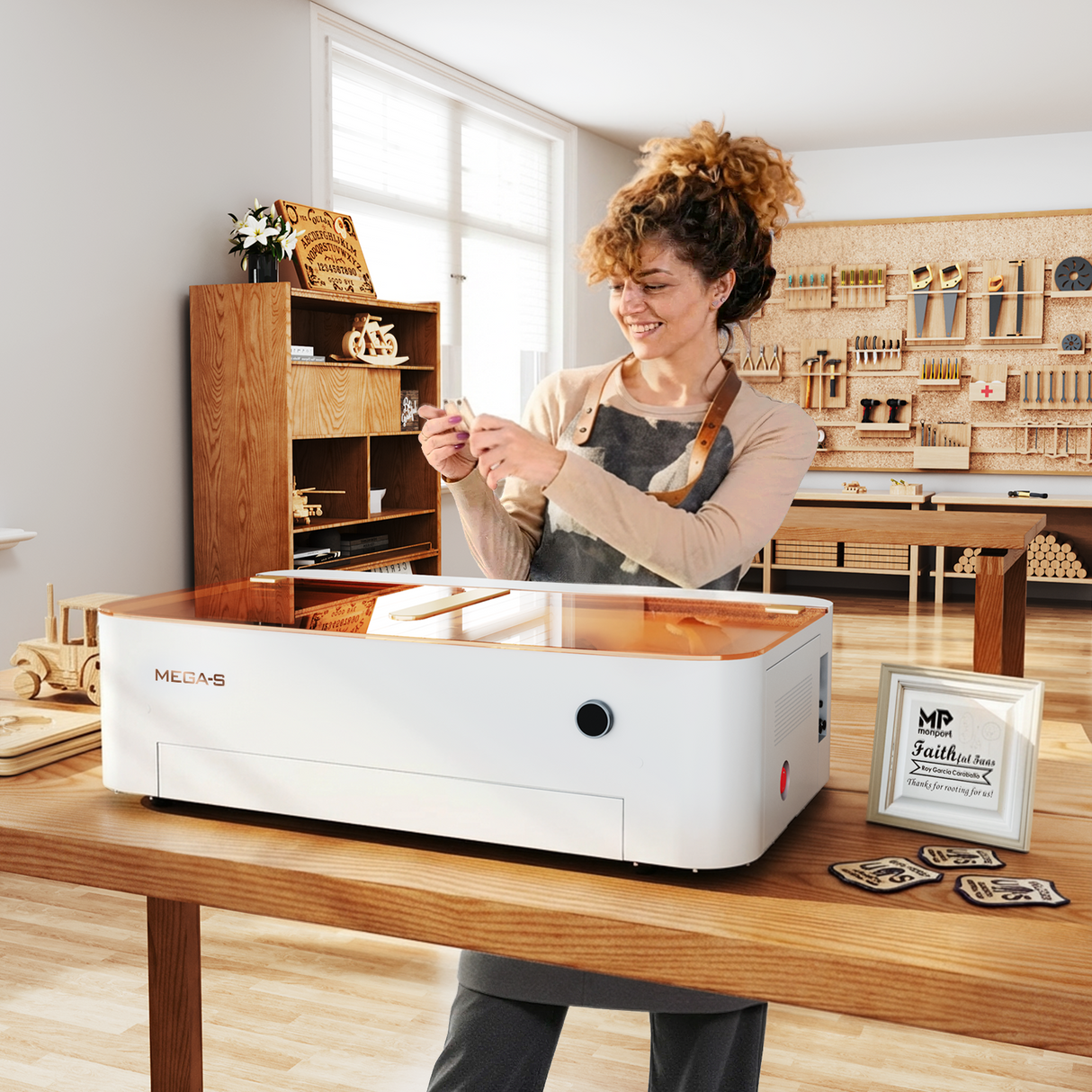 Monport MegaS – Upgrade der Mega-Serie: 70W CO₂ Lasergravier- und Schneidemaschine mit intelligenter Präzision