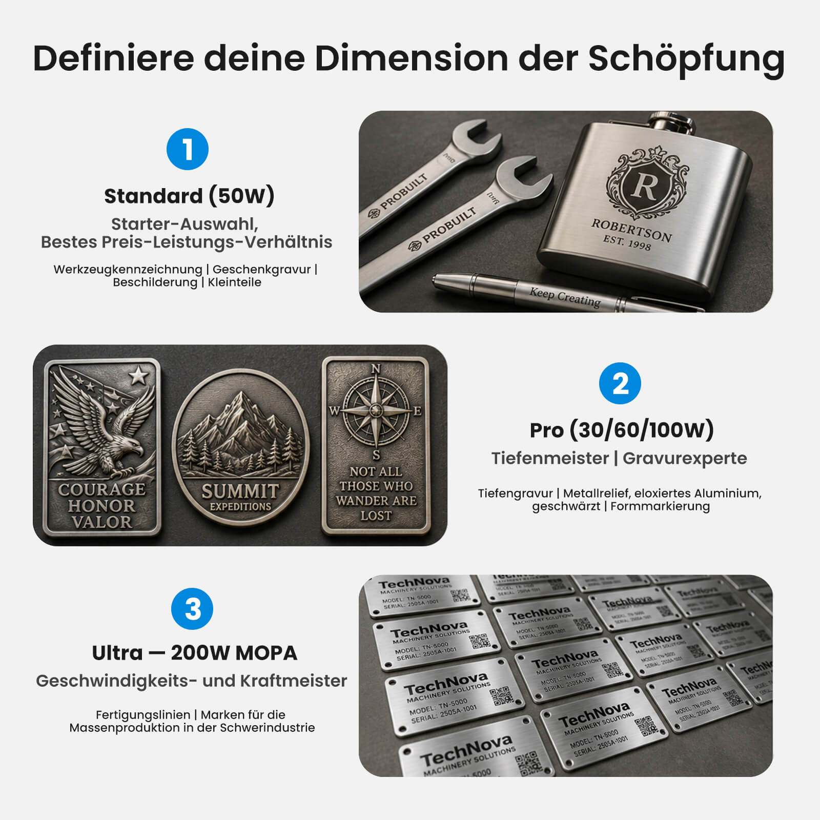 Monport GPro Vision 60W MOPA  Faserlaser Maschine – Mit Vision-System für automatische Positionierung, präzise Metallgravur & Laserbeschriftung