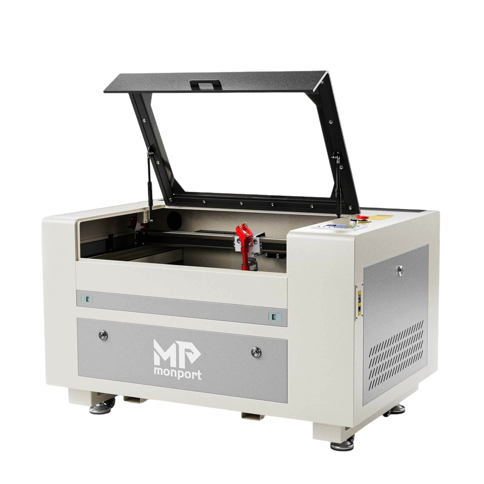 Monport 60W CO2 Laser Graviermaschine & Cutter (600 x 400mm) Gravurfläche mit Autofokus