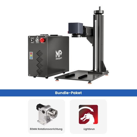 Monport GT 30W Getrennter Faserlaser-Gravier- und Markiermaschine mit Autofokus (150 mm × 150 mm) – Gerät