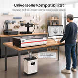 Monport 400W Laserrauchabsauganlage mit 8-stufigem Filtersystem – Für CO₂-Lasergravier- und Schneidemaschinen