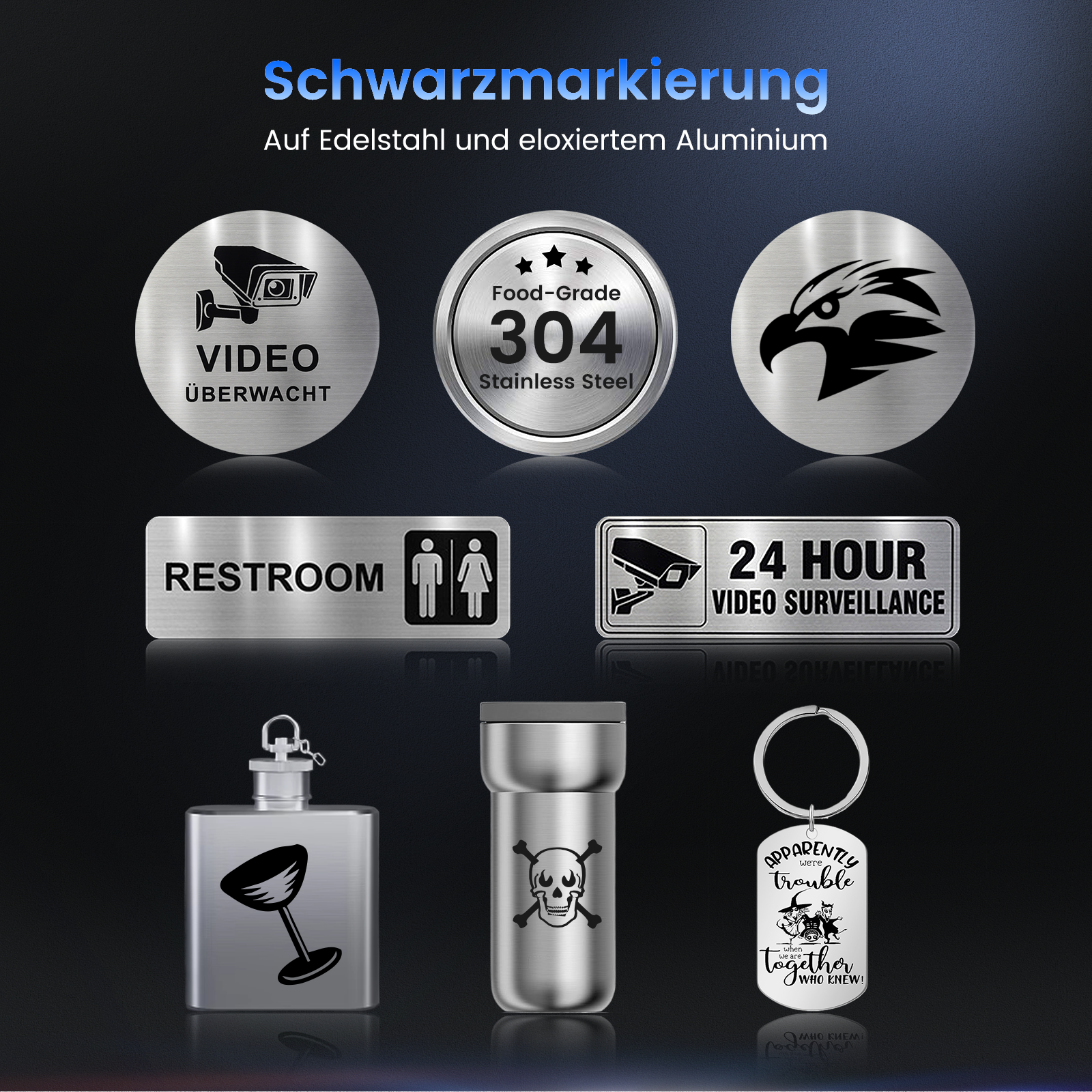 Monport GT 30W Getrennter Faserlaser-Gravier- und Markiermaschine mit Autofokus (150 mm × 150 mm) – Gerät