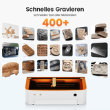 Monport Mega S – Upgrade der Mega-Serie: 70W CO₂ Lasergravier- und Schneidemaschine mit intelligenter Präzision