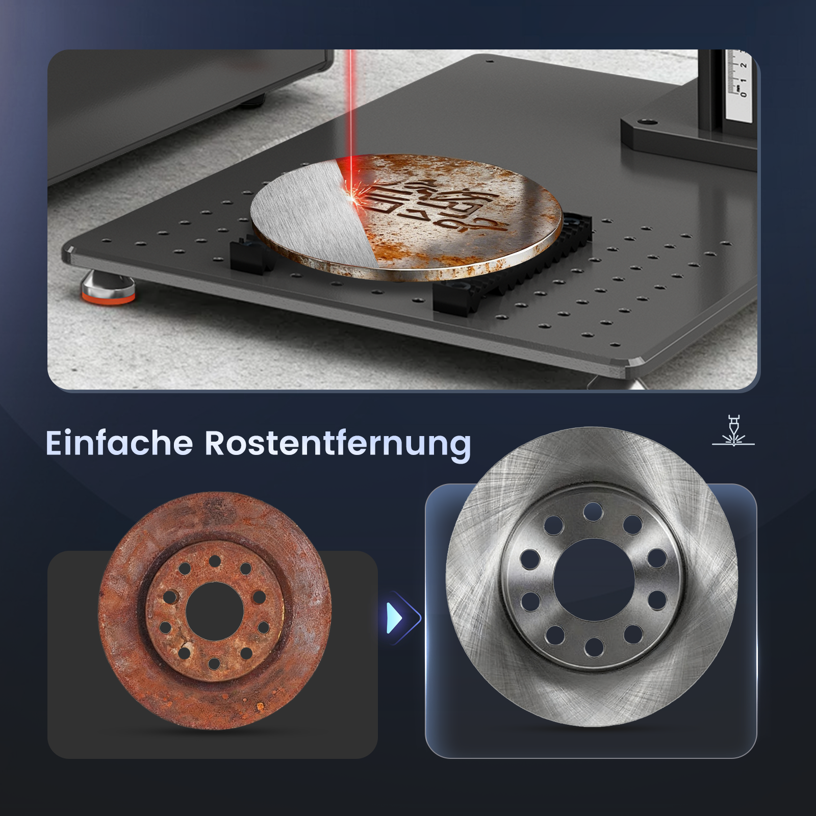 Monport GT 30W Getrennter Faserlaser-Gravier- und Markiermaschine mit Autofokus (150 mm × 150 mm) – Gerät