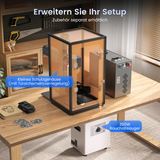 Monport GT 100W Getrennte MOPA-Faserlaser-Gravier- und Farbmarkiermaschine mit Autofokus – Gerät