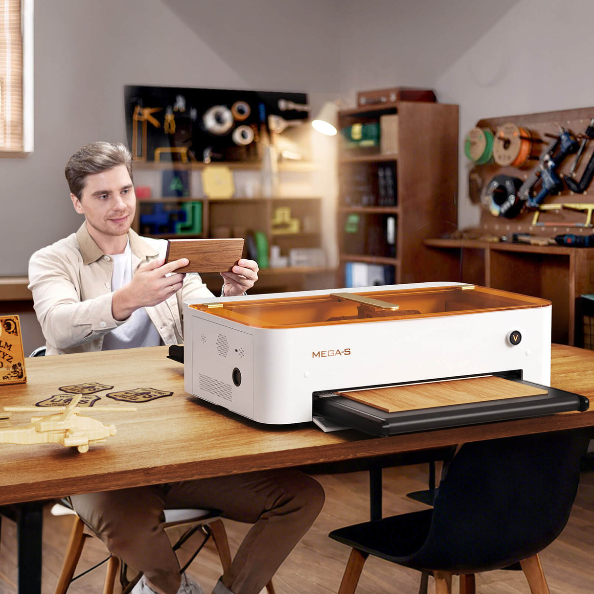 Monport MegaS – Upgrade der Mega-Serie: 70W CO₂ Lasergravier- und Schneidemaschine mit intelligenter Präzision