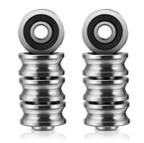 Monport Führungsschiene mit Kugellager, 4 Stück für 40W-150W CO₂-Lasergraviermaschine (5mm×17mm×8mm)