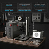 Monport GPro 200W MOPA Vision Faserlaser Maschine – Mit Vision-System für automatische Positionierung, präzise Metallgravur & Laserbeschriftung