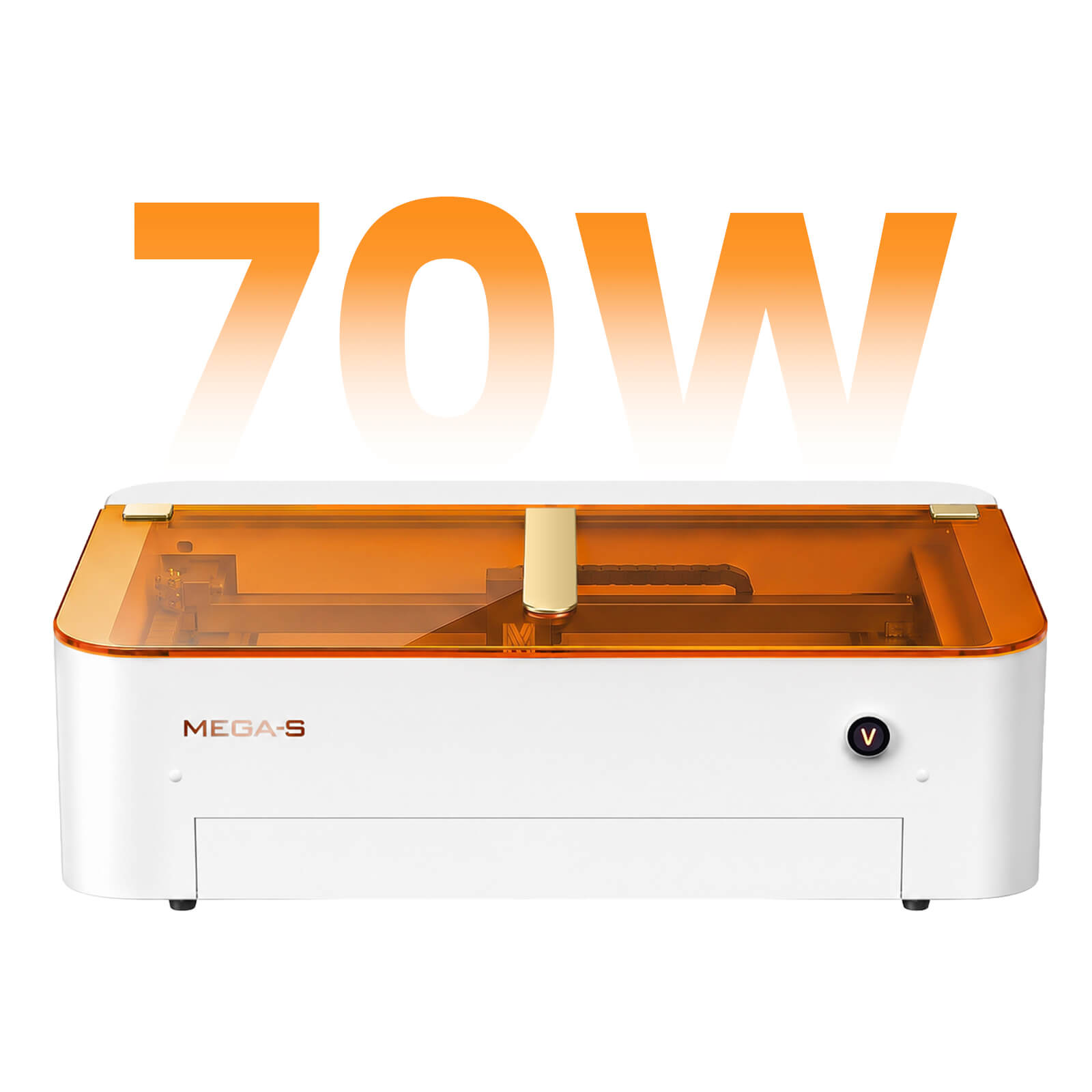 Monport MEGAS 70W CO2 Lasergravier- und Laserschneiden maschine – Intelligente Präzision, Desktop Lasergravur 