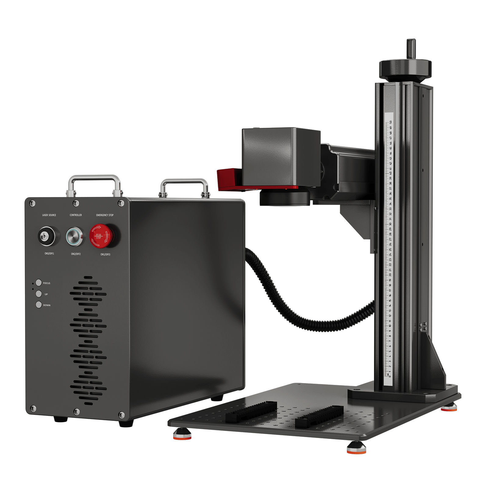 Monport GPro Vision 60W MOPA  Faserlaser Maschine – Mit Vision-System für automatische Positionierung, präzise Metallgravur & Laserbeschriftung