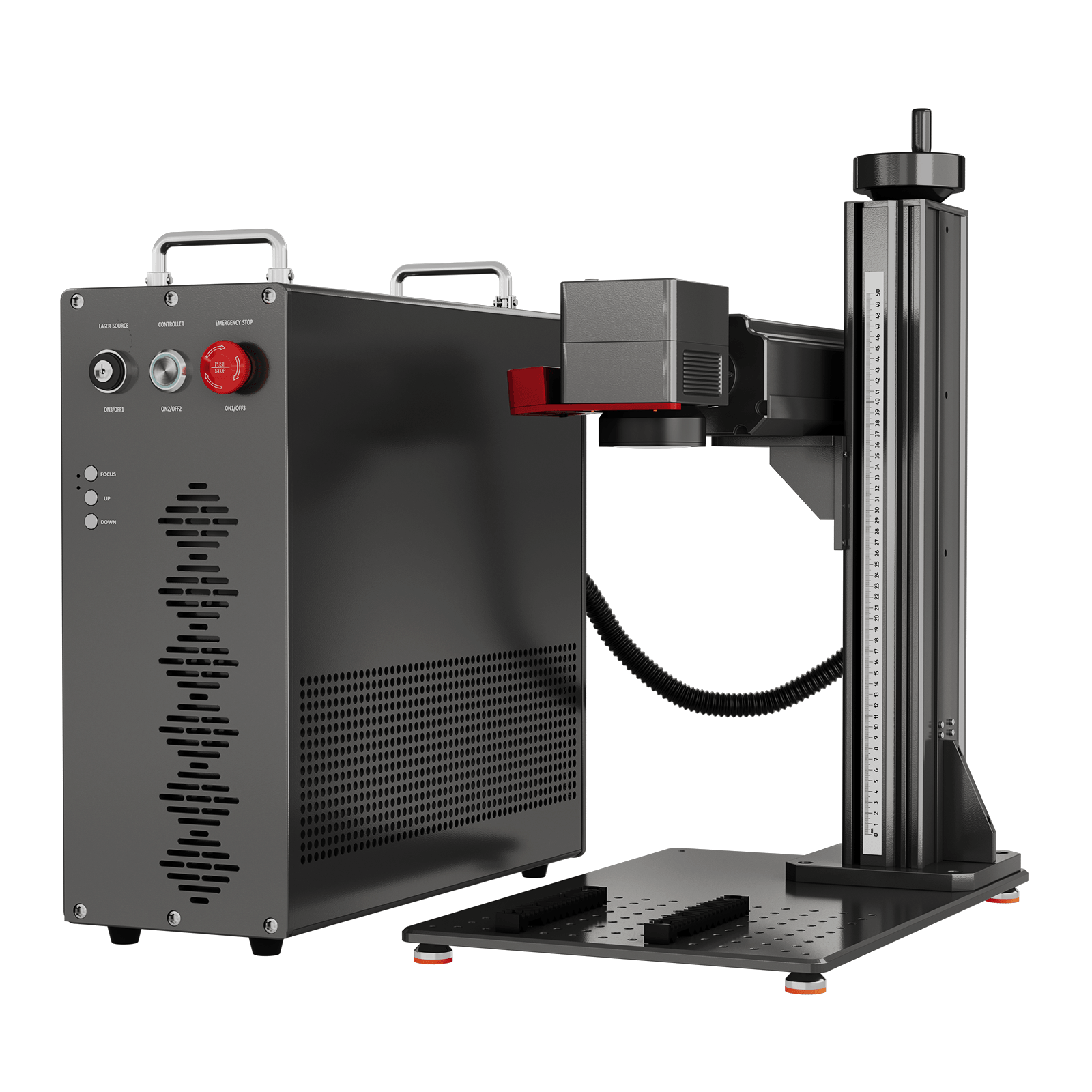 Monport GPro MOPA Faserlaser Maschine – Vision-System, automatische Positionierung, Metallgravur & Laserbeschriftung