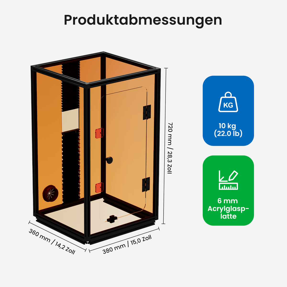 Monport Lasergravur-Gehäuse für GT & GPro Faserlaser (mit Türschutzschalter)