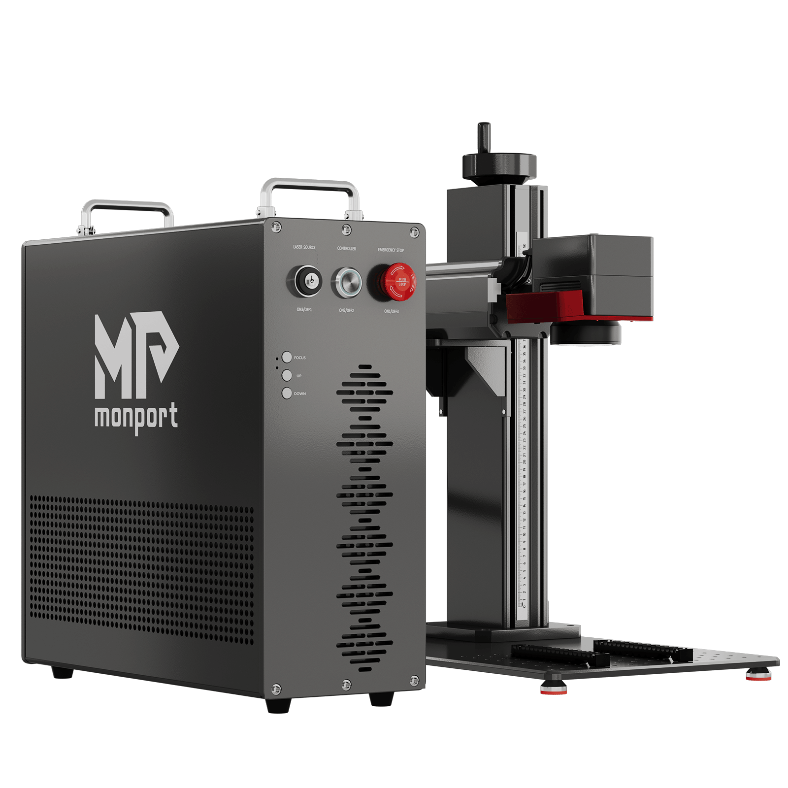 Monport GPro MOPA Faserlaser Maschine – Vision-System, automatische Positionierung, Metallgravur & Laserscheneiden
