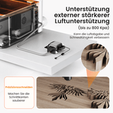 Monport Mega S – Upgrade der Mega-Serie: 70W CO₂ Lasergravier- und Schneidemaschine mit intelligenter Präzision