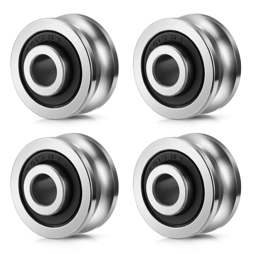 Monport Führungsschiene mit Kugellager, 4 Stück für 40W-150W CO₂-Lasergraviermaschine (5mm×17mm×8mm)